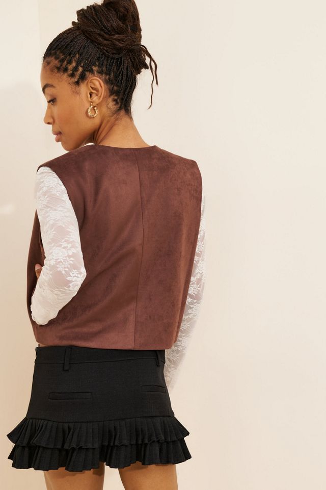 Saemdi Faux Suede Vest #1