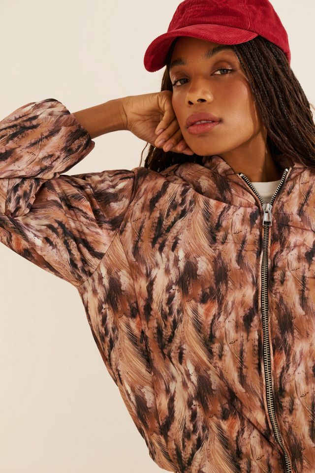 Apparis Maris Printed Padded Bomber #2