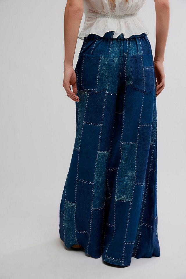 Patches Wide-Leg Flare Jeans #1