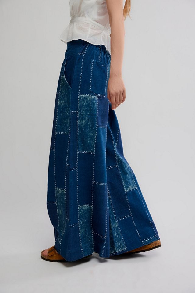 Patches Wide-Leg Flare Jeans #3