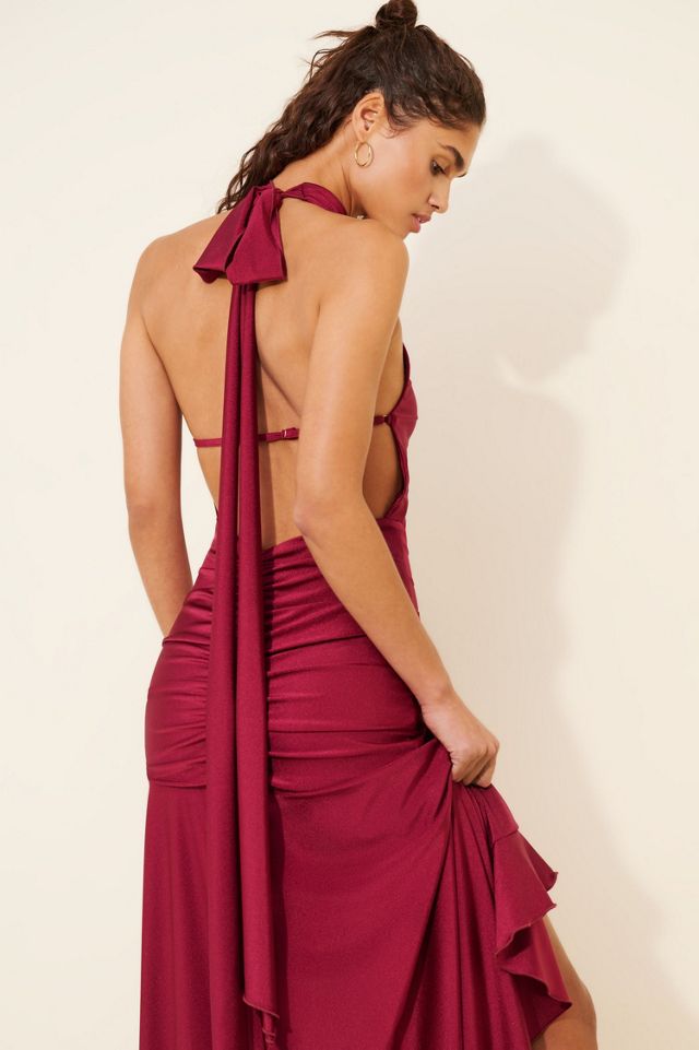 Runaway The Label Zelma High Neck Maxi Dress #3