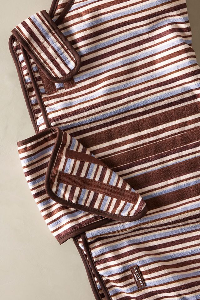 Stripe Dog Drying Robe #3