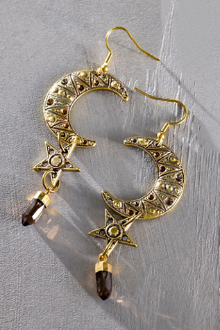 Женские серьги Alkemie Celestial Night Dangle, цвет: Кварцевый — фото 1