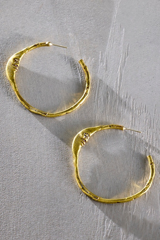 Alkemie Crescent Moon Hoops