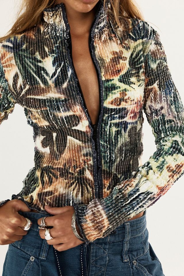 Luna Del Pinal Stretch Weave Tracky Zip-Up #3