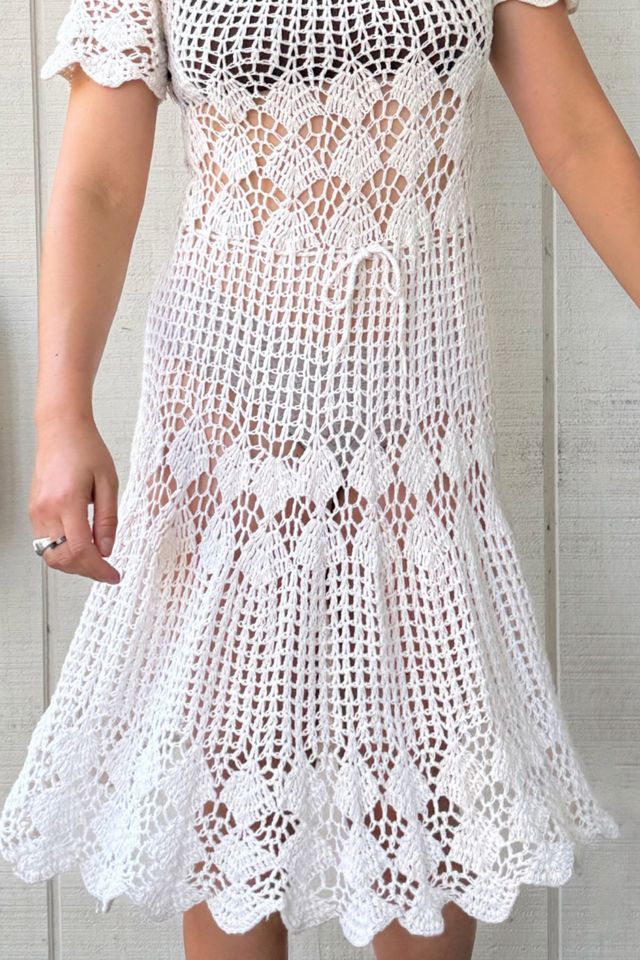 Vintage 1970s Crochet Dress Selected by Kikos Kloset #1