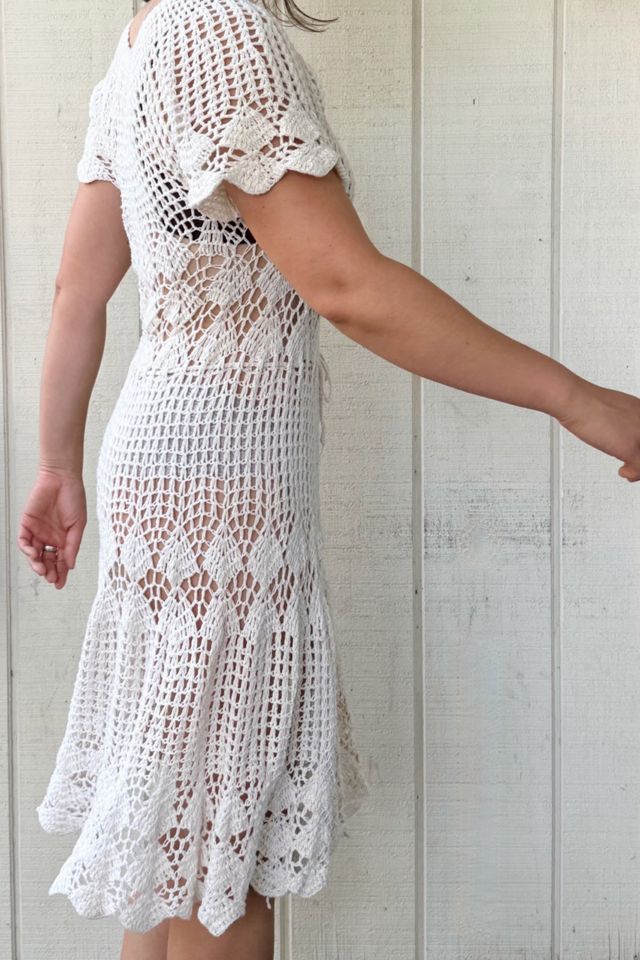 Vintage 1970s Crochet Dress Selected by Kikos Kloset #2