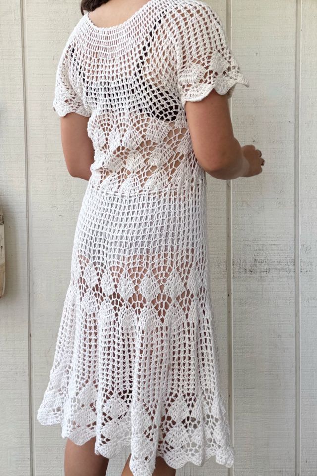 Vintage 1970s Crochet Dress Selected by Kikos Kloset #3