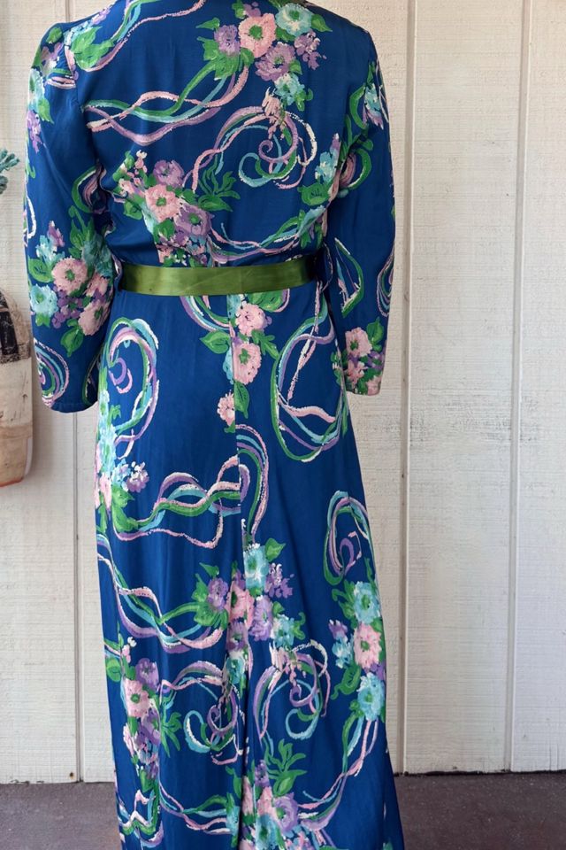 Vintage 1940s Maxi Dress Selected by Kikos Kloset #3
