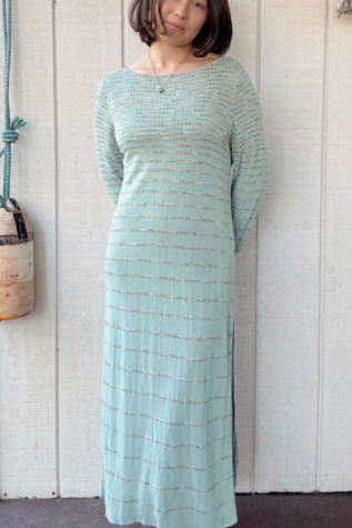 Vintage 1980s Knit Maxi Dress Selected by Kikos Kloset