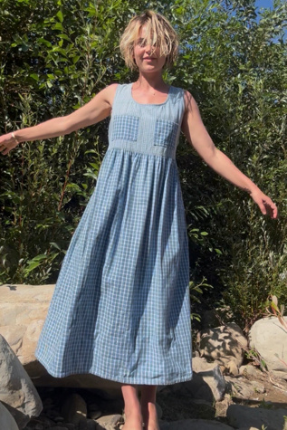 Vintage Denim Maxi Dress Selected by Kikos Kloset