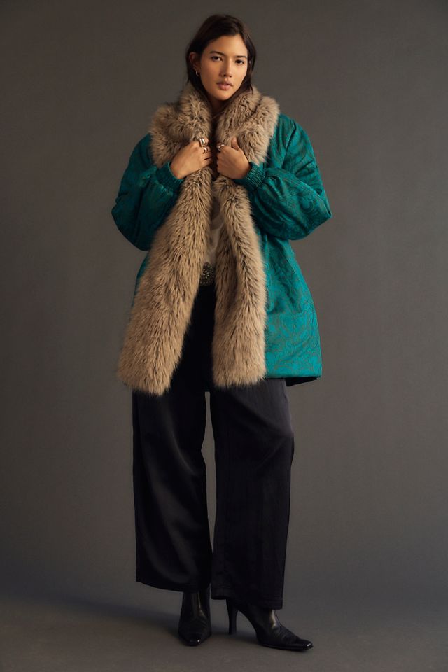 Andi Jacquard Puffer Jacket #3