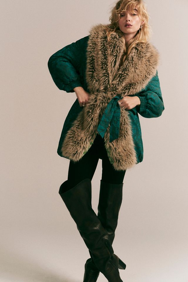 Andi Jacquard Puffer Jacket #1