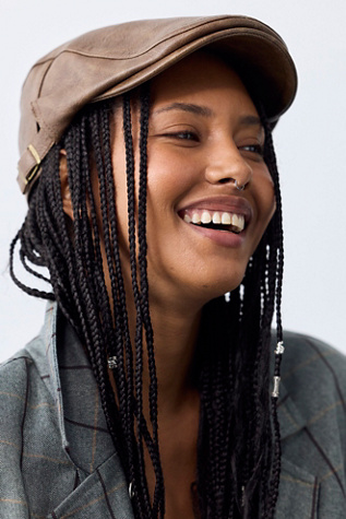 Rocky Vegan Leather Flat Cap by Free People