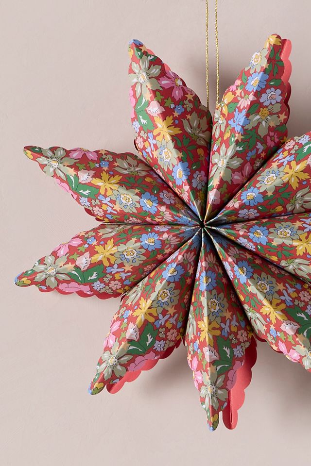 Meri Meri x Liberty Paper Star Ornament #1
