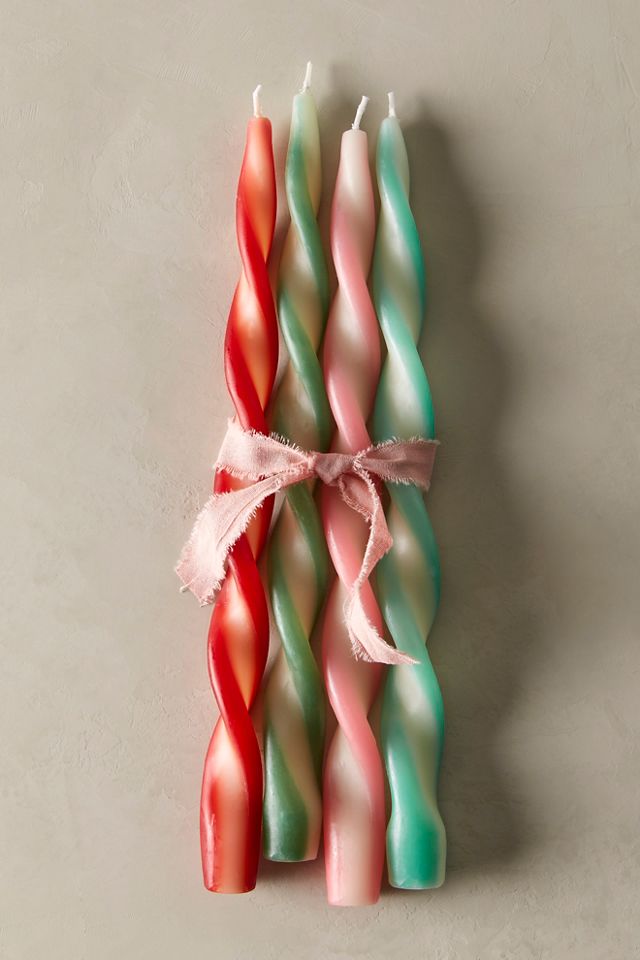 Stripe Twist Candle Set #1