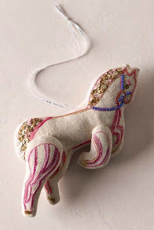 Skippy Cotton Carousel Horse Ornament by Free People