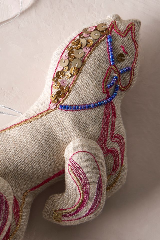 Skippy Cotton Carousel Horse Ornament #1