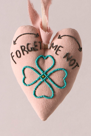 Skippy Cotton Forget Me Not Heart Ornament by Free People