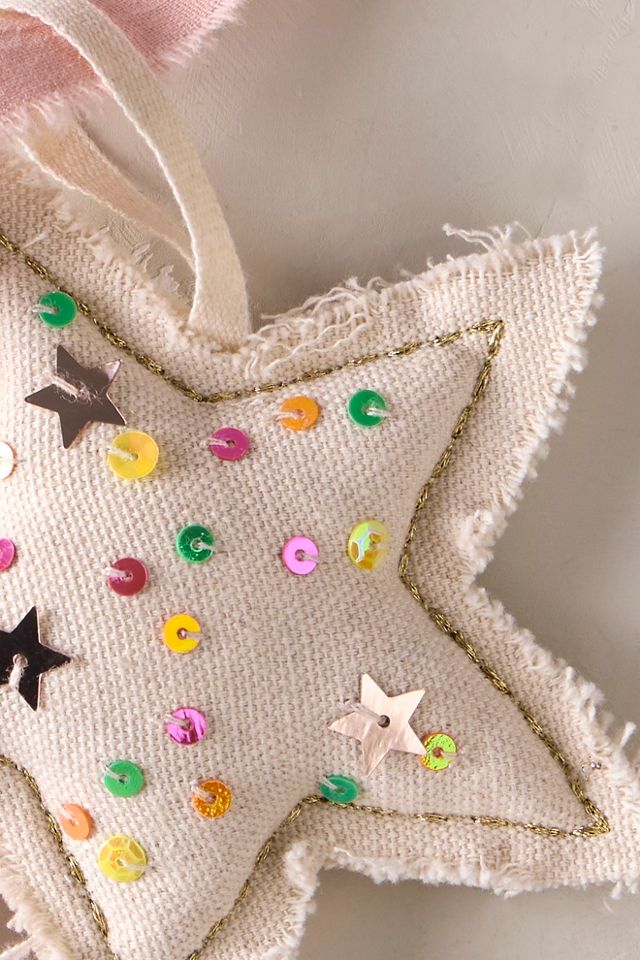 Skippy Cotton Confetti Star Ornament #1