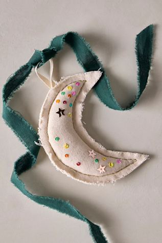 Skippy Cotton Confetti Moon Ornament by Free People