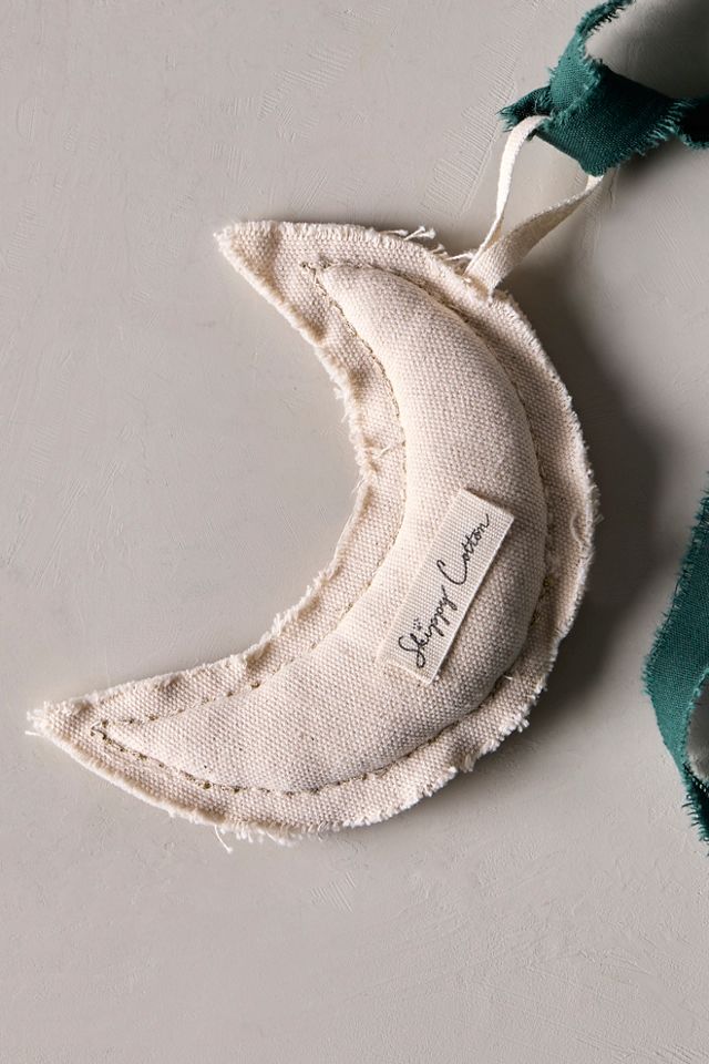 Skippy Cotton Confetti Moon Ornament #2