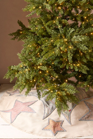 Patchwork Canvas Tree Skirt by Free People