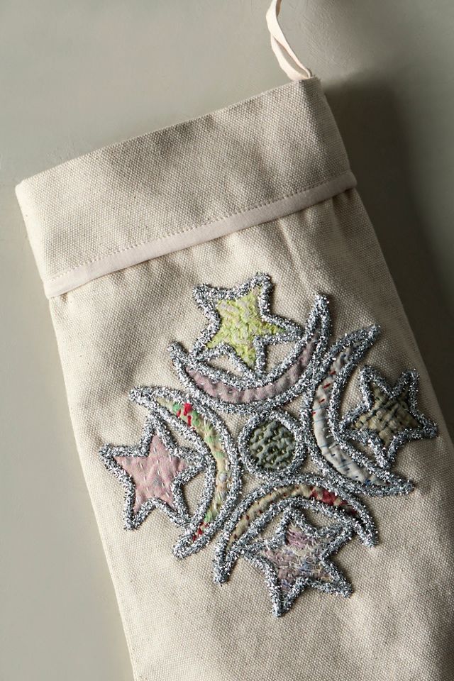 Skippy Cotton Patchwork Canvas Stocking #1