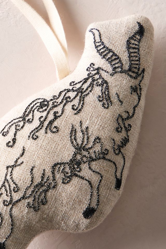 Skippy Cotton Goat Ornament #1