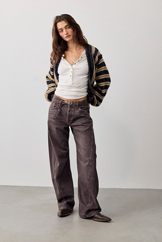 We The Free Fable Yarn-Dyed Twisted Jeans by Free People