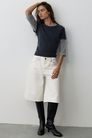 We The Free Heart Beat Wide Crop Jeans by Free People