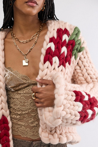 Hope Macaulay Strawberry Colossal Wool Cardi by Free People