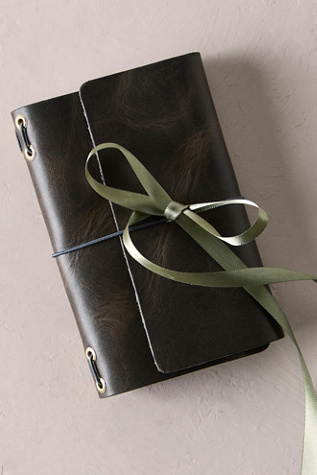 Pocket Size Leather Journal by Free People