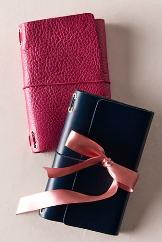 Journal en cuir format poche