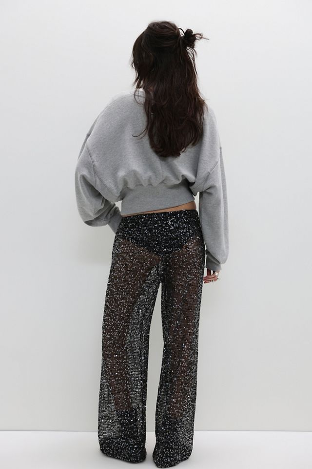 Pull-On Sequin Pants #1