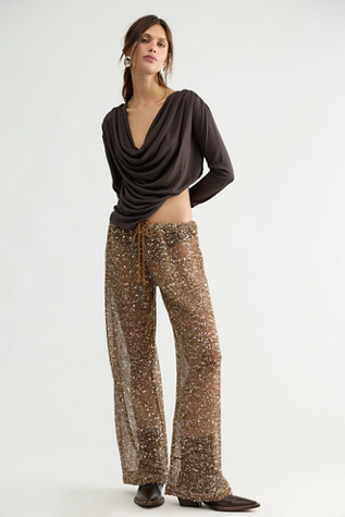Pull-On Sequin Pants by Free People