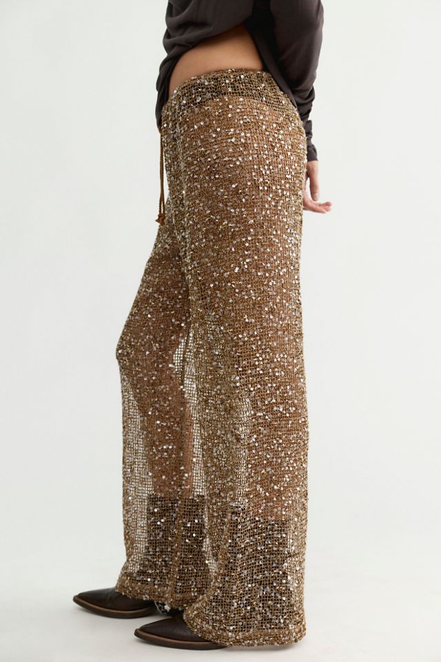 Pull-On Sequin Pants #2