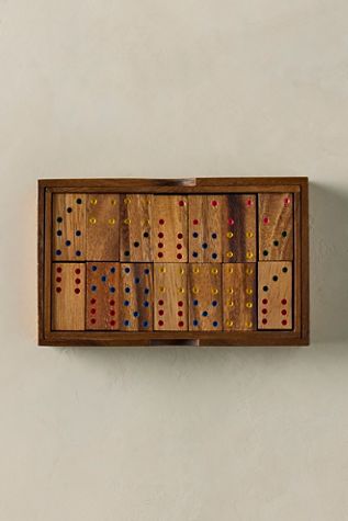 Mangowood Dominoes Set