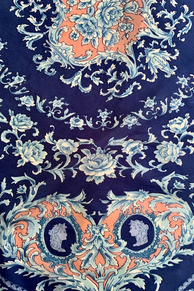 Vintage Floral Silk Scarf with Hand Rolled Edges Selected by SharpLilTeeth #1