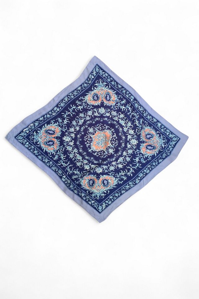 Vintage Floral Silk Scarf with Hand Rolled Edges Selected by SharpLilTeeth #2
