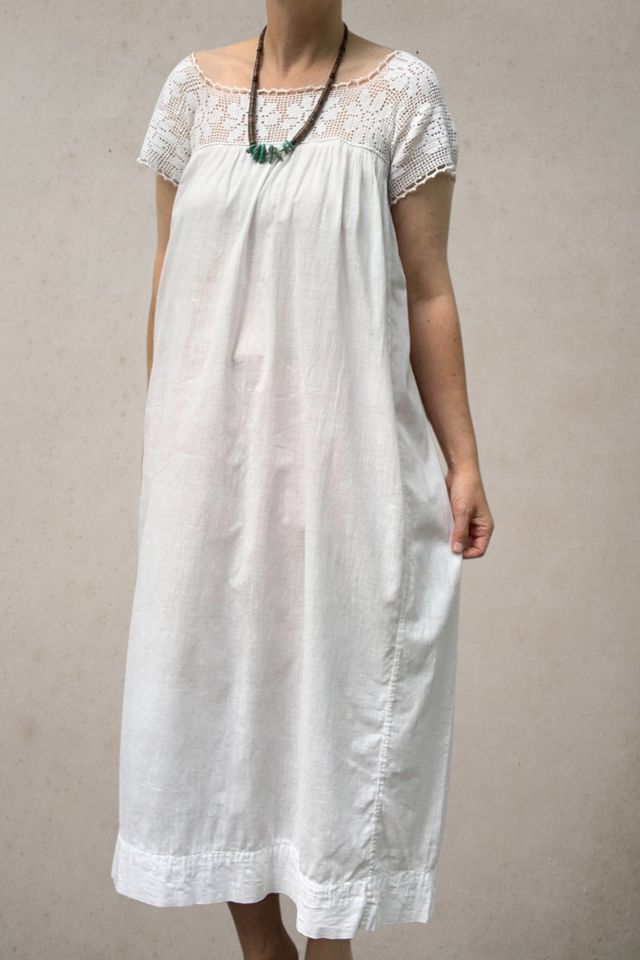 Antique Hand Crochet Cotton Gauze Dress  Selected by SharpLilTeeth #1