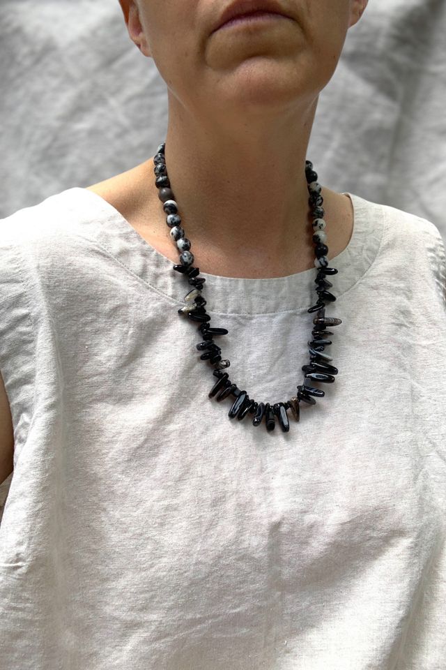 Vintage Handmade Jasper Necklace Selected by SharpLilTeeth #1