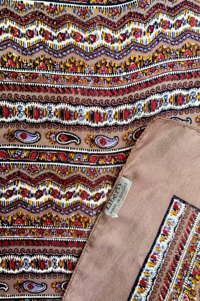 Vintage Liberty Paisley Print Silk Scarf Selected by SharpLilTeeth #1