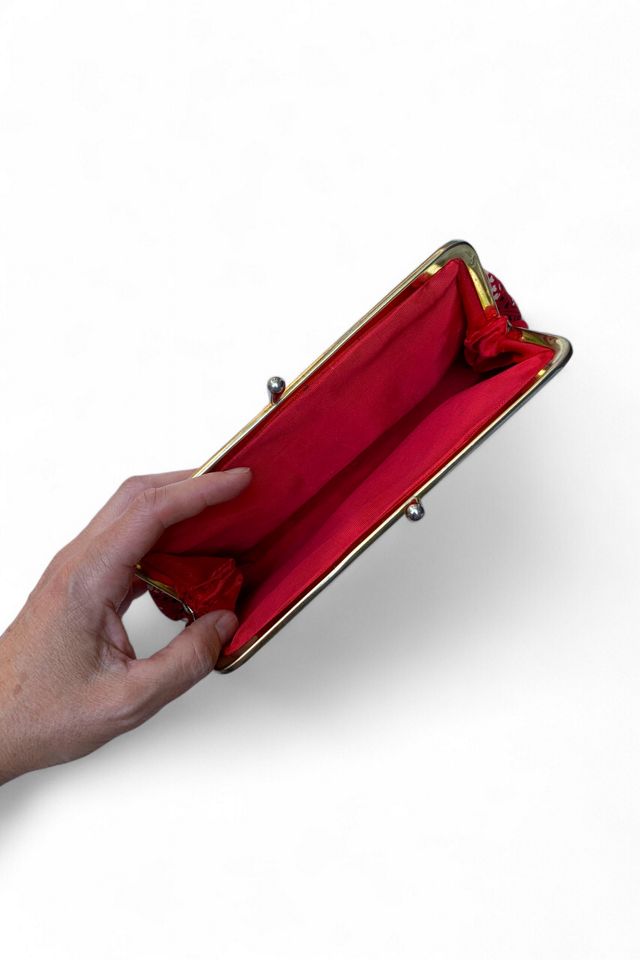 Vintage Bandana Print Kiss Lock Clutch Selected by SharpLilTeeth #2