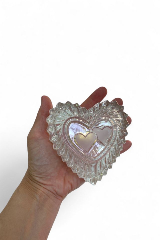 Vintage Heart-Shaped Crystal Jewelry Box Selected by SharpLilTeeth #2