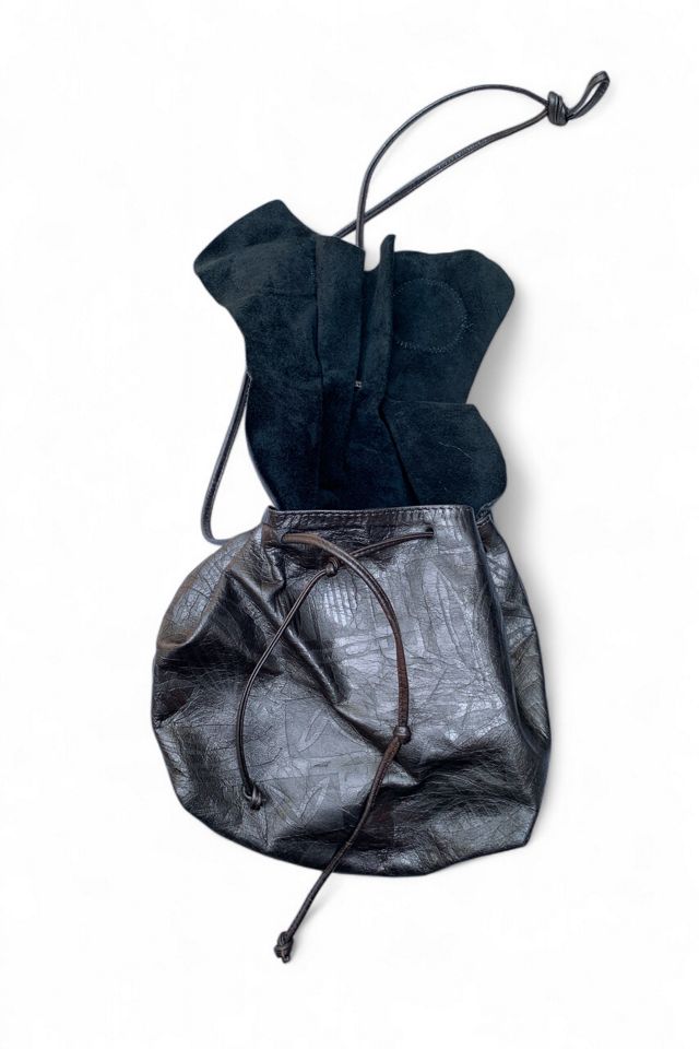 Vintage 1980s Artisan Metallic Leather Shoulder Bag Selected by SharpLilTeeth #2
