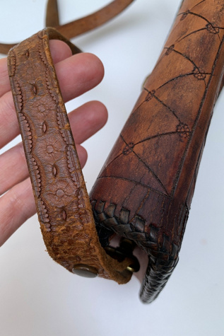 Женская сумка SharpLilTeeth Vintage Tooled Leather Shoulder Bag Selected, цвет: Коричневый — фото 4
