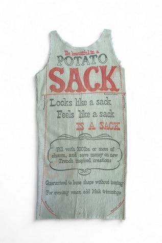 Vintage 1960s Novelty Potato Sack Dress Selected by SharpLilTeeth