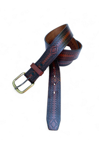 Vintage Tooled Leather Belt Selected by SharpLilTeeth