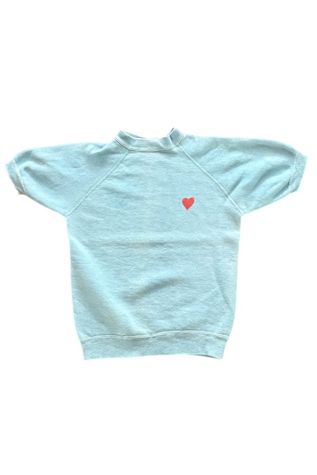 1960's Heart Petite Sweatshirt Selected By Villains Vintage